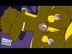 Секс мультфильм Симпсоны: Гомер трахает Мардж
